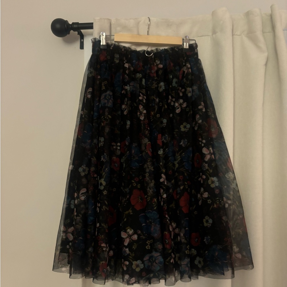 Snow White Disney brand Floral Black Skirt